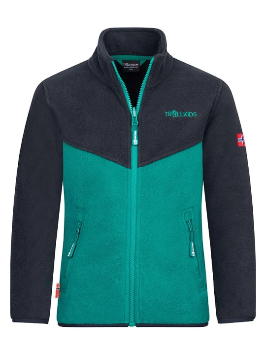 Zdjęcie produktu Trollkids Kurtka polarowa "Oppdal XT" w kolorze czarnym rozmiar: 176