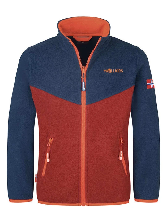 Zdjęcie produktu Trollkids Kurtka polarowa "Oppdal XT" w kolorze granatowym rozmiar: 176