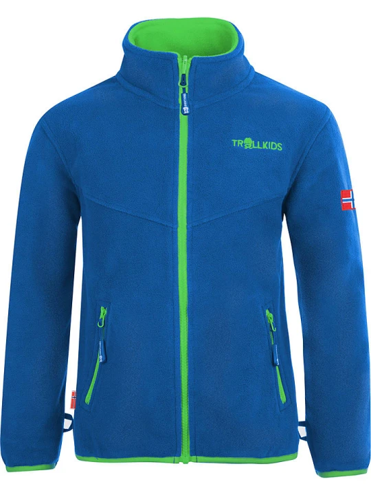 Zdjęcie produktu Trollkids Kurtka polarowa "Oppdal XT" w kolorze zielono-niebieskim rozmiar: 110