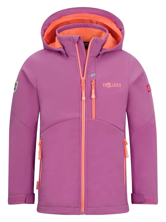 Zdjęcie produktu Trollkids Kurtka softshellowa "Balestrand" w kolorze jasnoróżowym rozmiar: 164