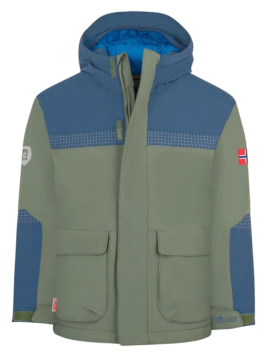 Zdjęcie produktu Trollkids Kurtka zimowa "Finnmark" w kolorze khaki rozmiar: 110