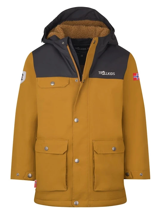 Zdjęcie produktu Trollkids Parka "Gudvangen" w kolorze jasnobrązowym rozmiar: 152
