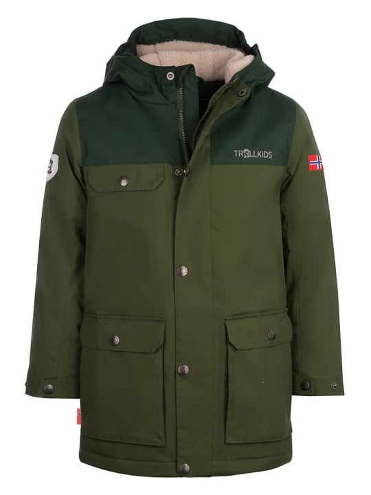 Zdjęcie produktu Trollkids Parka "Gudvangen" w kolorze khaki rozmiar: 164