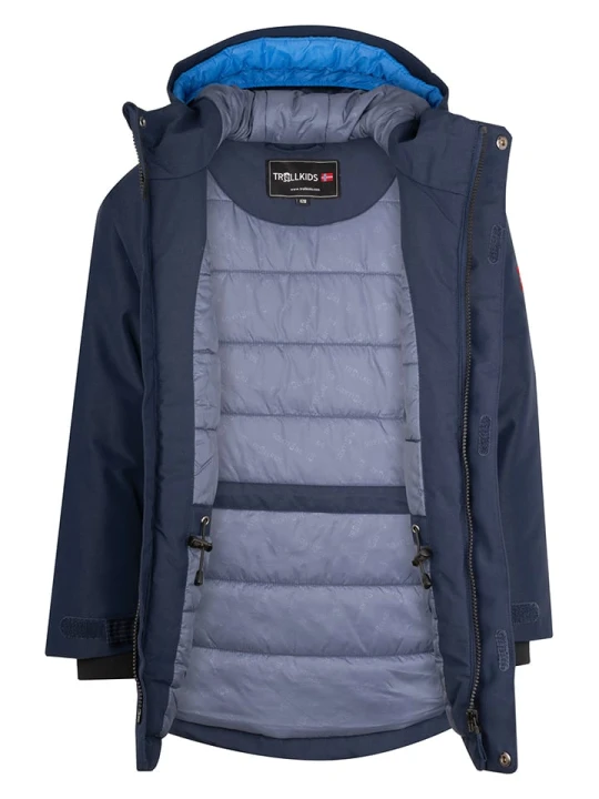Zdjęcie produktu Trollkids Parka "Harstad" w kolorze granatowym rozmiar: 104