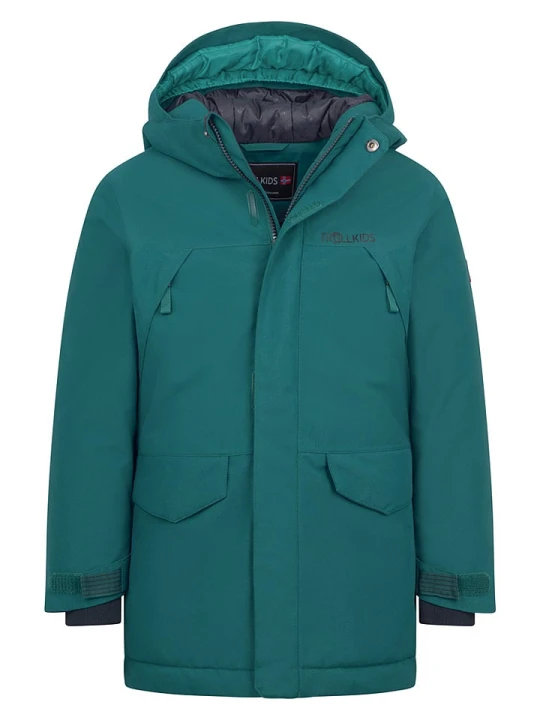 Zdjęcie produktu Trollkids Parka "Harstad" w kolorze zielonym rozmiar: 116