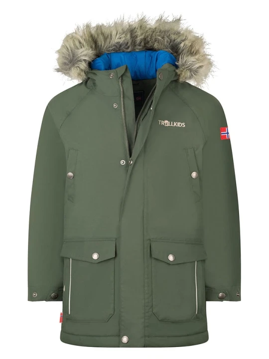 Zdjęcie produktu Trollkids Parka "Nordkapp" w kolorze khaki rozmiar: 164