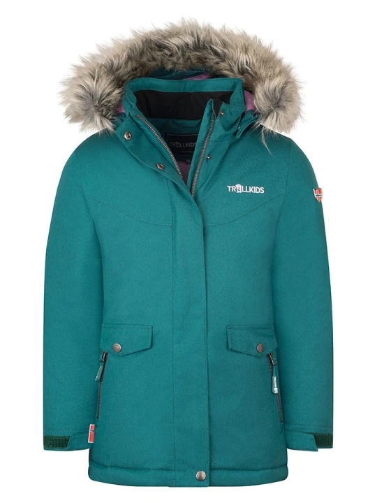 Zdjęcie produktu Trollkids Parka "Oslo XT" w kolorze turkusowym rozmiar: 140