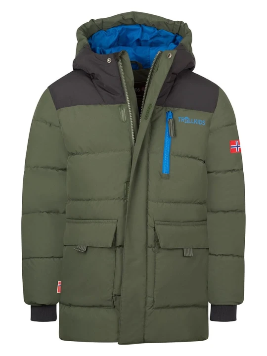 Zdjęcie produktu Trollkids Parka "Torsvag" w kolorze khaki rozmiar: 140