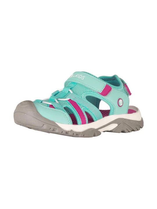 Zdjęcie produktu Trollkids Półsandały "Stavanger Sandal XT" w kolorze błękitno-różowym rozmiar: 35