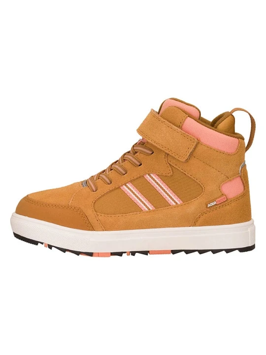 Zdjęcie produktu Trollkids Skórzane sneakersy "Grimstad" w kolorze jasnobrązowym rozmiar: 28