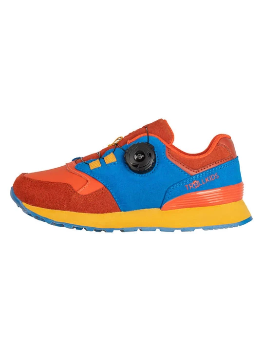 Zdjęcie produktu Trollkids Skórzane sneakersy "Kristiansand" w kolorze pomarańczowym rozmiar: 38