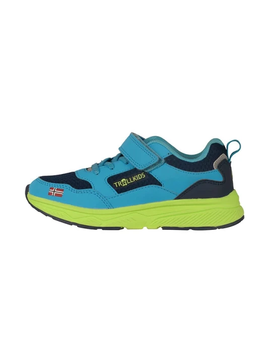 Zdjęcie produktu Trollkids Sneakersy "Haugesund" w kolorze niebiesko-czarno-zielonym rozmiar: 31