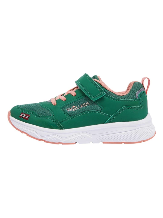 Zdjęcie produktu Trollkids Sneakersy "Haugesund" w kolorze zielonym rozmiar: 27