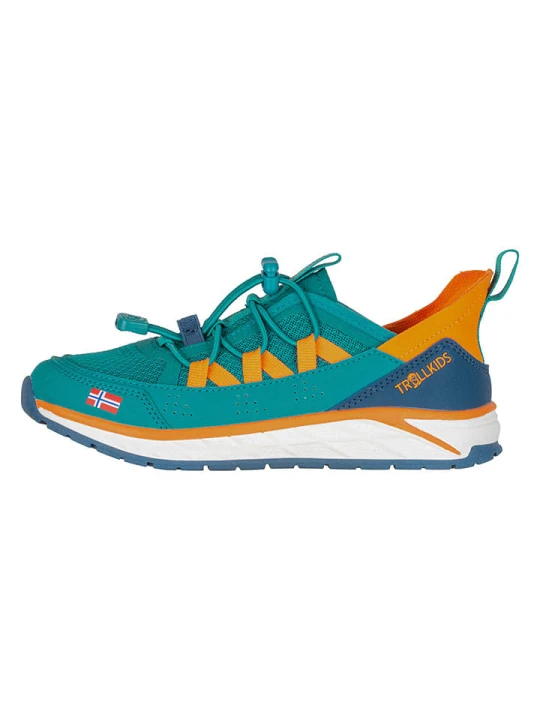 Zdjęcie produktu Trollkids Sneakersy "Trondheim" w kolorze turkusowym rozmiar: 37