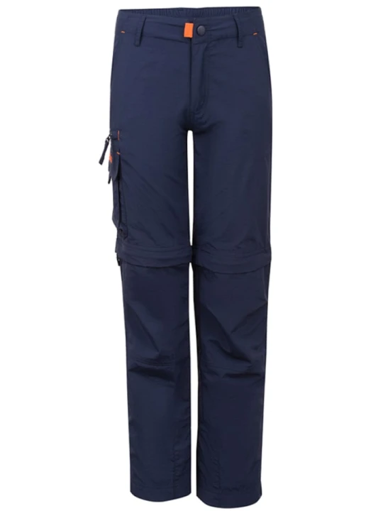 Zdjęcie produktu Trollkids Spodnie trekkingowe Zipp-Off "Oppland" - Slim fit - w kolorze granatowym rozmiar: 176