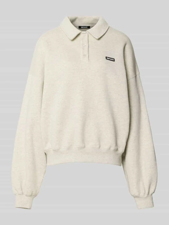 Zdjęcie produktu Troyer o kroju oversized z naszywką z logo ROTATE Złamany biały