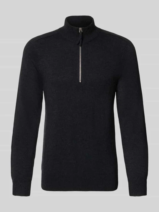 Zdjęcie produktu troyer o kroju regular fit z czystego kaszmiru FTC Cashmere Ciemnoszary