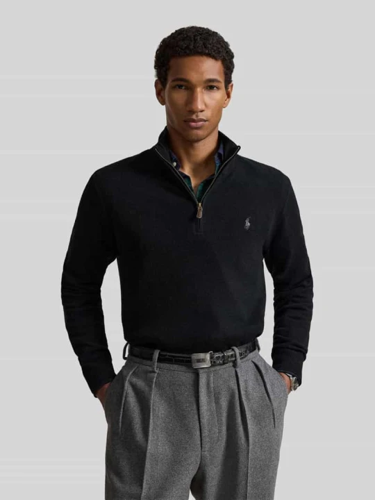 Zdjęcie produktu Troyer o kroju regular fit z czystej wełny Polo Ralph Lauren Czarny