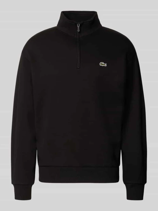 Zdjęcie produktu troyer o kroju regular fit z mieszanki bawełny Lacoste Czarny