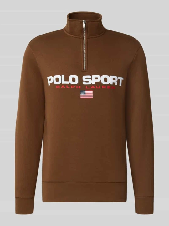Zdjęcie produktu Troyer o kroju relaxed fit z mieszanki bawełny Polo Ralph Lauren Średniobrązowy