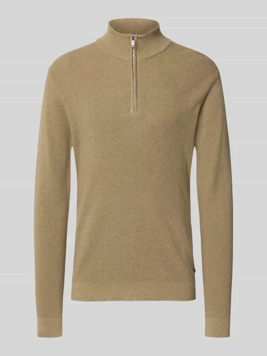 Zdjęcie produktu troyer o kroju slim fit z mieszanki bawełny Matinique Beżowy