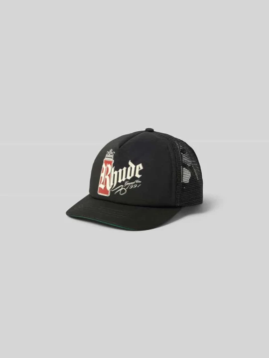 Zdjęcie produktu Truckercap z nadrukiem z logo Rhude Czarny