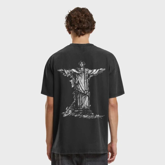 Zdjęcie produktu True Faith Vintage Oversize Tee Mister Tee czarny