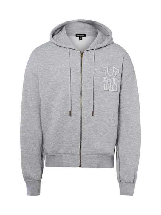 Zdjęcie produktu True Religion Bluza Mężczyźni Bawełna szary | biały