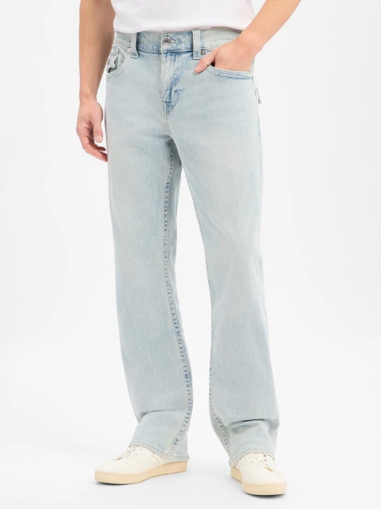 Zdjęcie produktu True Religion Dżinsy o prostym kroju - Ricky Mężczyźni Bawełna niebieski