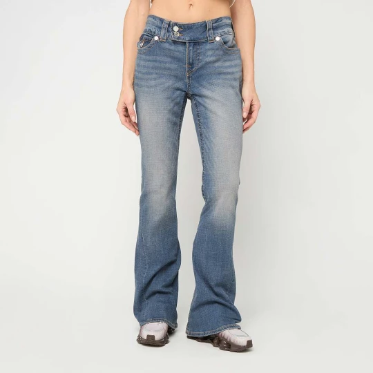 Zdjęcie produktu Joey Low Rise Flare Flap True Religion niebieski