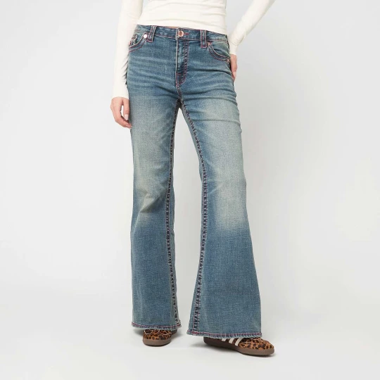 Zdjęcie produktu Katrina High Rise Flare Flap Big T True Religion niebieski