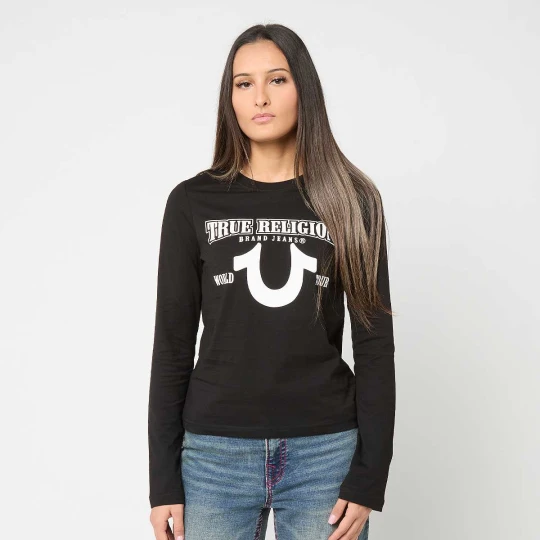 Zdjęcie produktu Long Sleeve Tee Slim Fit True Religion czarny