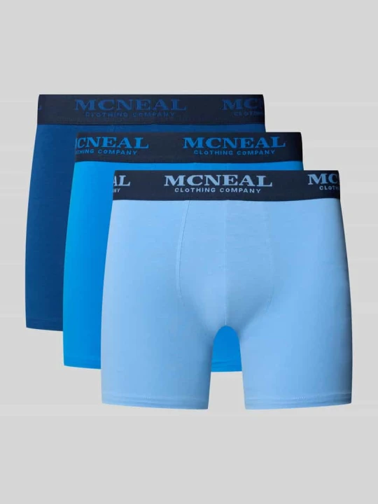 Zdjęcie produktu Trunks z detalami z logo w 3‑pakiecie MCNEAL Niebieski