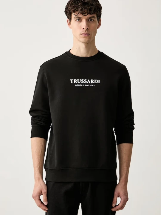 Zdjęcie produktu Trussardi bluza męska bawełniana czarny