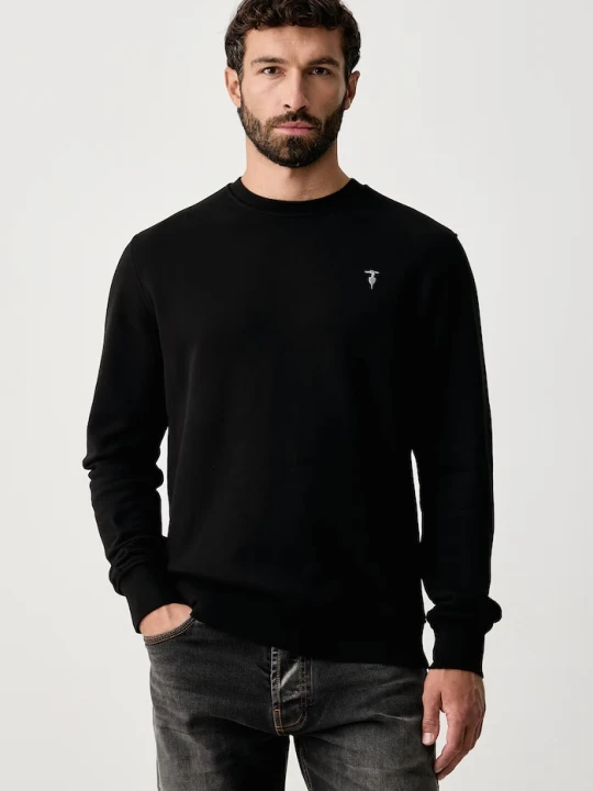 Zdjęcie produktu Trussardi bluza męska bawełniana czarny