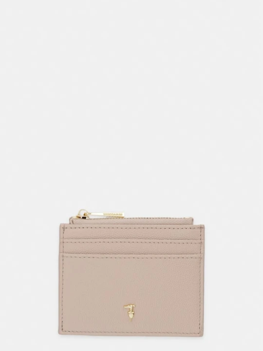 Zdjęcie produktu Trussardi etui na kartę skórzane beżowy