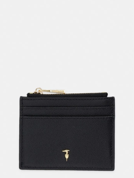 Zdjęcie produktu Trussardi etui na kartę skórzane czarny