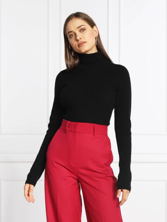 Zdjęcie produktu Trussardi Golf ARCHIVE RIBS | z dodatkiem wełny i kaszmiru czarny