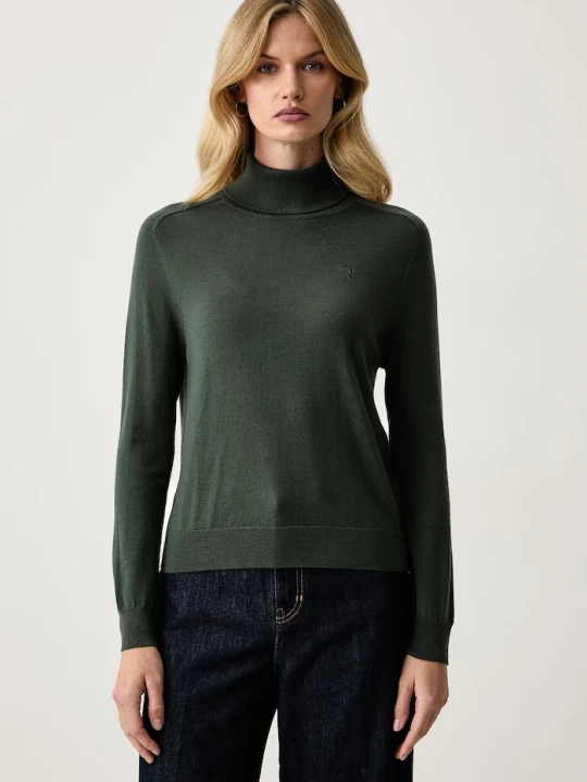 Zdjęcie produktu Trussardi golf damski wełniany zielony