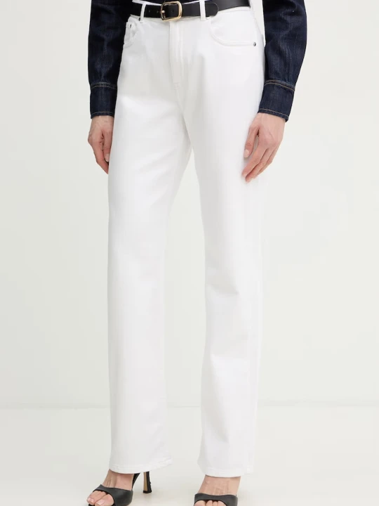Zdjęcie produktu Trussardi jeansy straight damskie biały