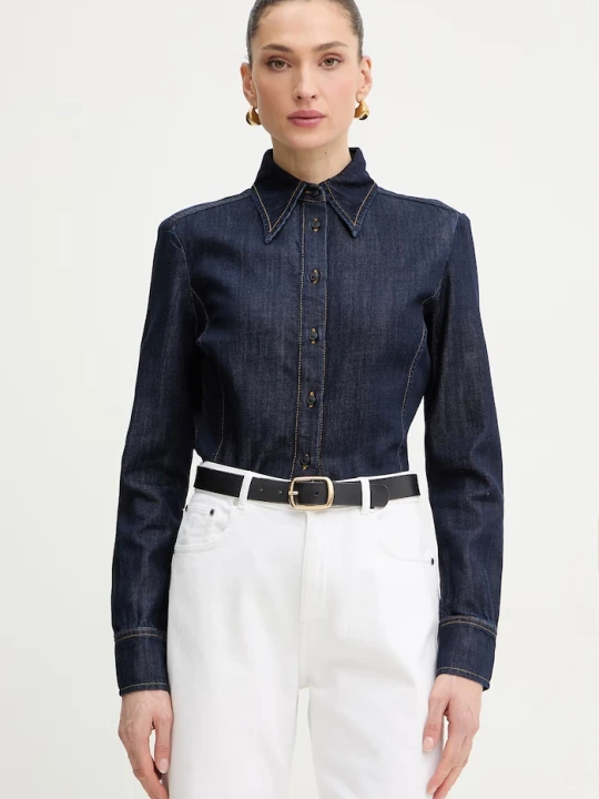 Zdjęcie produktu Trussardi koszula damska jeansowa granatowy