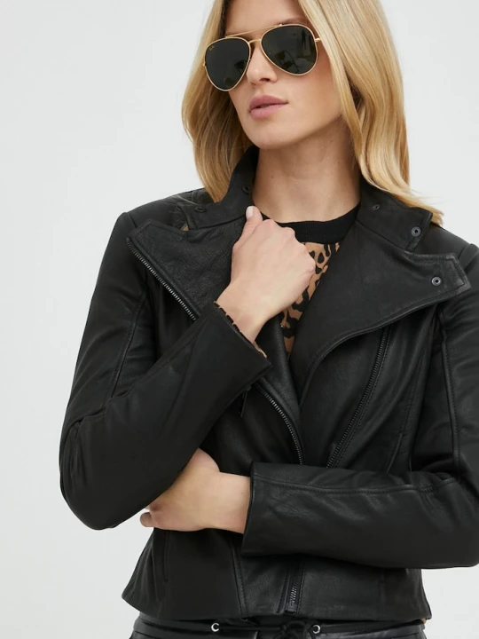 Zdjęcie produktu Trussardi kurtka skórzana czarny
