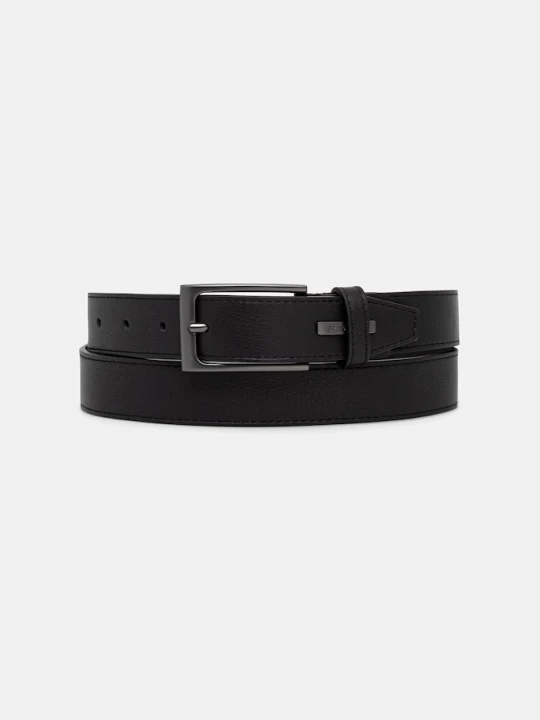 Zdjęcie produktu Trussardi pasek męski skórzany czarny