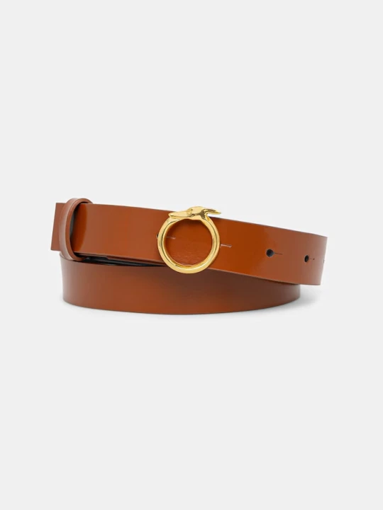 Zdjęcie produktu Trussardi pasek damski skórzany brązowy