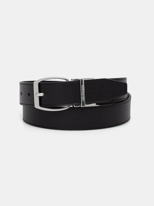 Zdjęcie produktu Trussardi pasek dwustronny damski skórzany czarny
