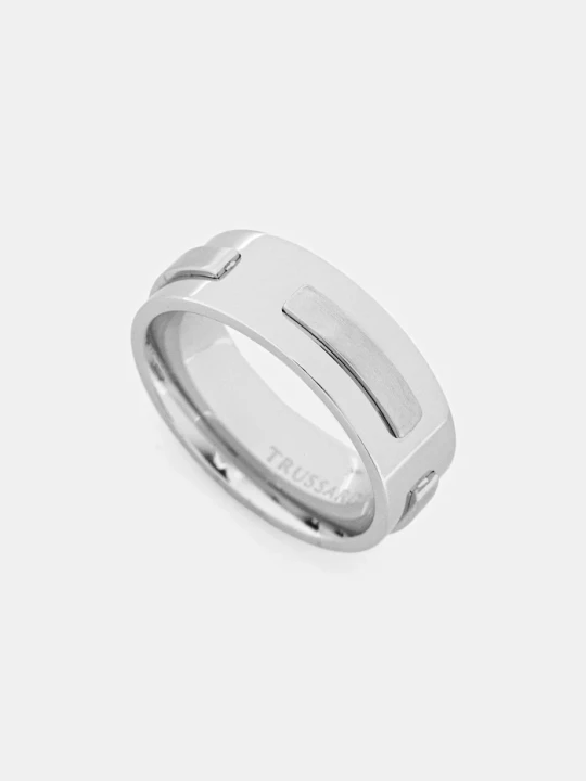 Zdjęcie produktu Trussardi pierścionek T-STEEL srebrny