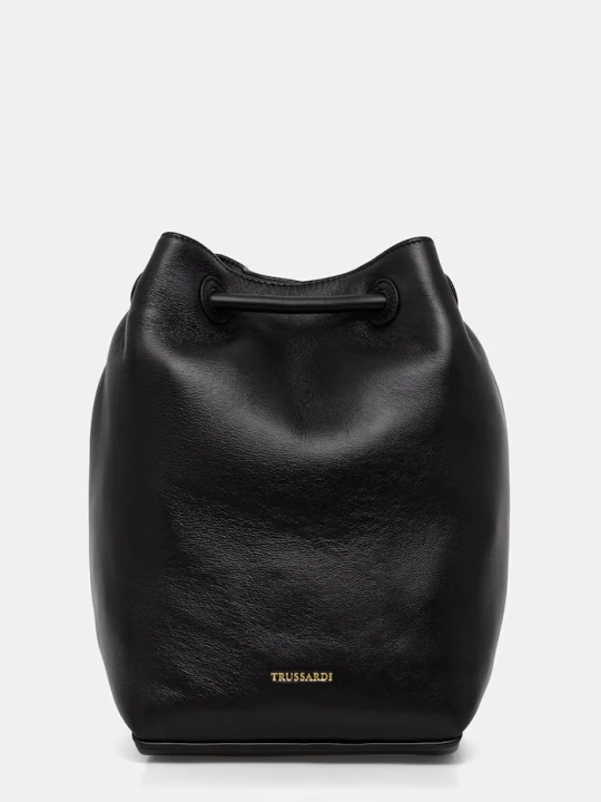 Zdjęcie produktu Trussardi plecak skórzany czarny