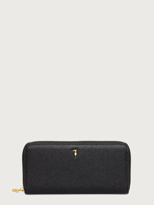 Zdjęcie produktu Trussardi portfel damski skórzany czarny
