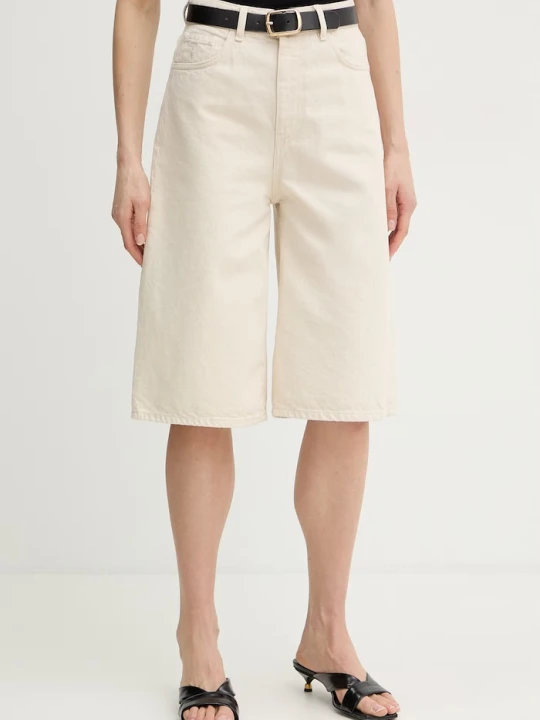 Zdjęcie produktu Trussardi szorty damskie jeansowe beżowy