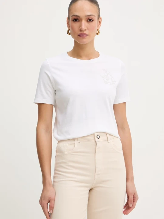 Zdjęcie produktu Trussardi t-shirt bawełniany beżowy